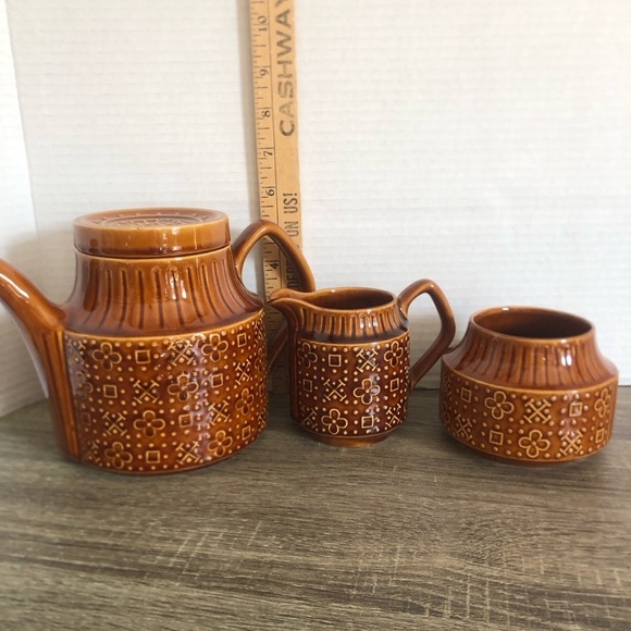 Vtg Sadler England MCM Ceramic Tea Set - Picture 11 of 14